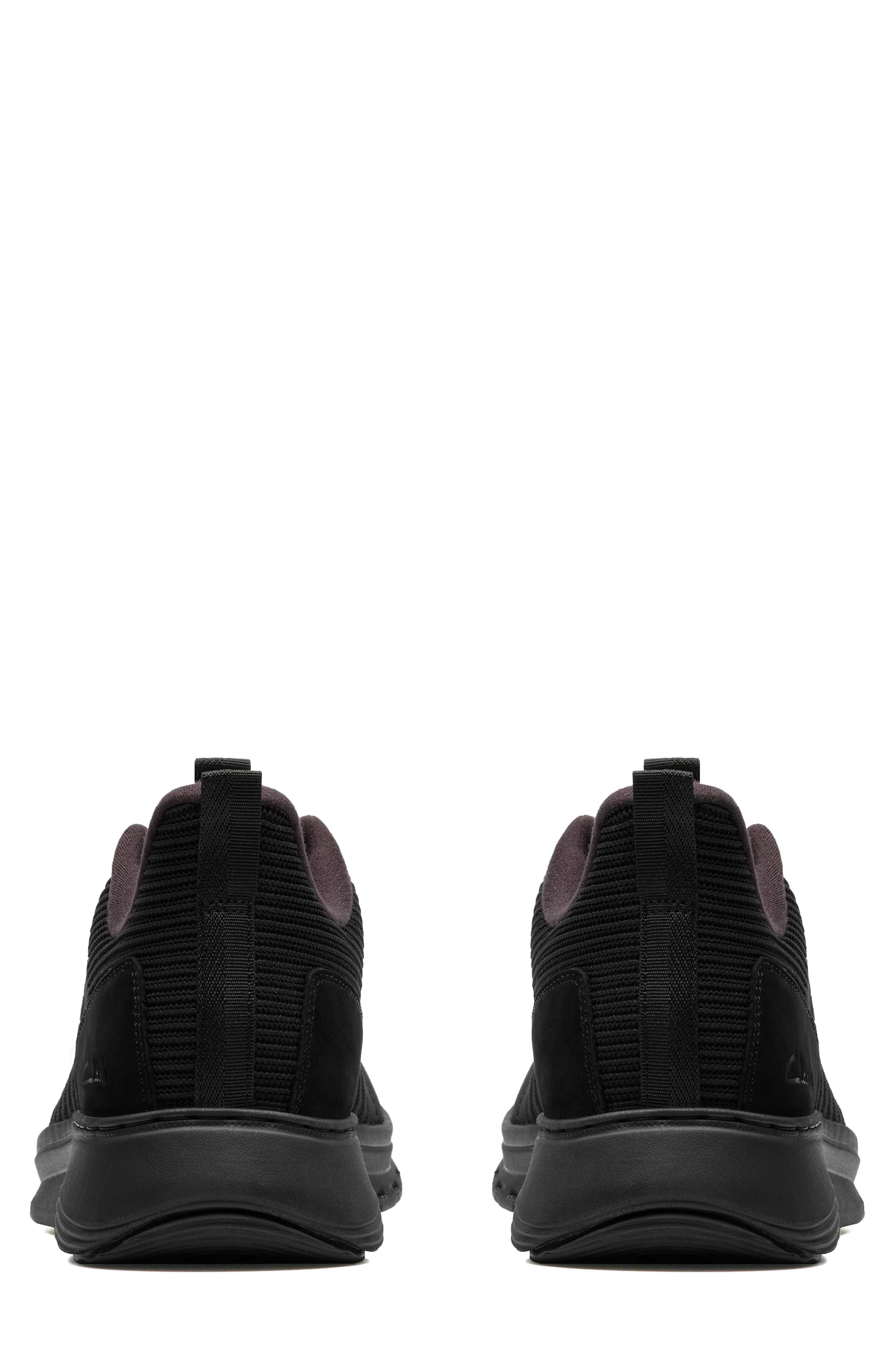 Clarks<sup>®</sup> Motion Trek Sneaker, Alternate, color, Black Knit