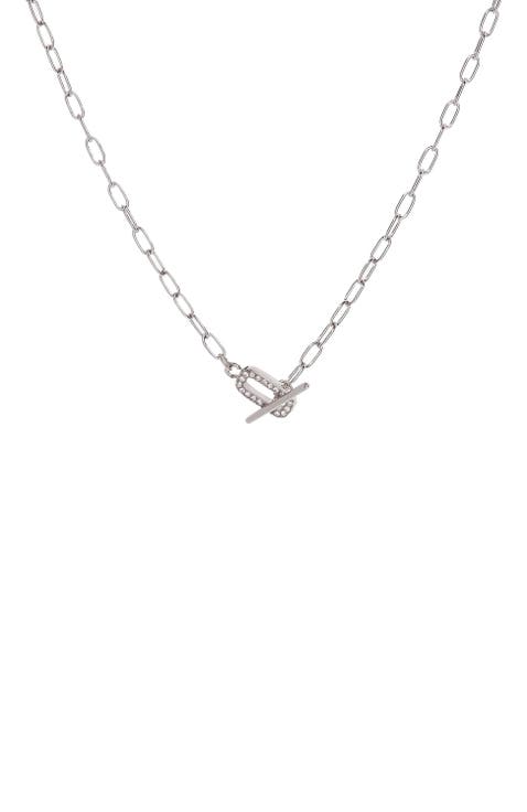 Pave Toggle Necklace