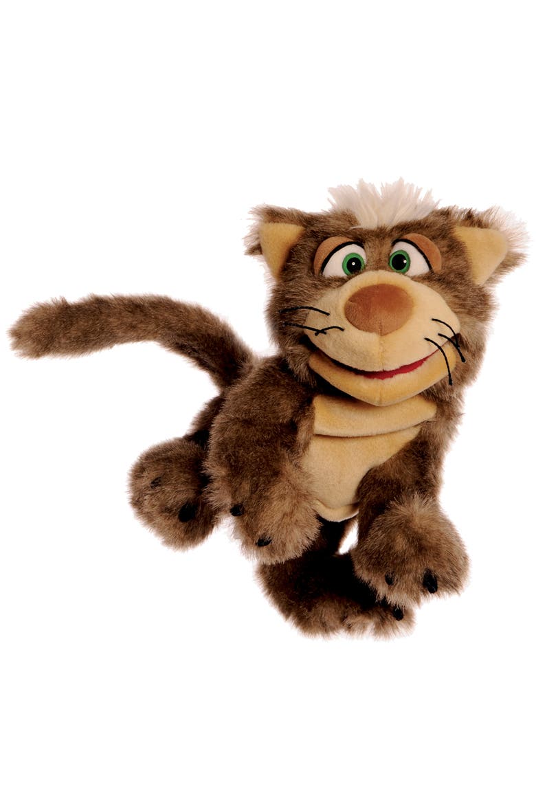 Roxy The Brown Cat 16 Inch Plush Hand Puppet, Main, color, Brown
