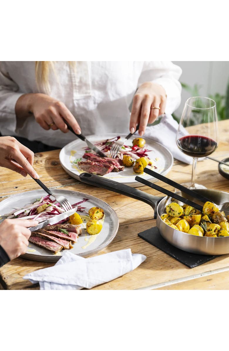 BergHOFF 2-Piece Salad Serving Utensils Set, Alternate, color, Black