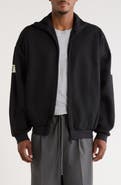 Fear of God Essentials Logo Graphic Relaxed Fit Drop Shoulder Track Jacket