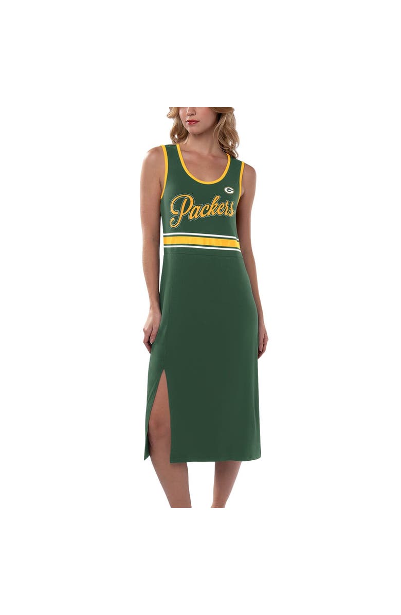 G-III 4HER BY CARL BANKS Women's G-III 4Her by Carl Banks Green Green Bay Packers Main Field Maxi Dress, Main, color,