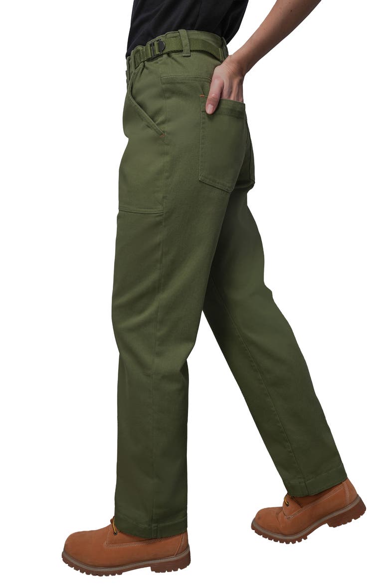 The Essential Denim Utility Pant, Alternate, color, MOSS GREEN