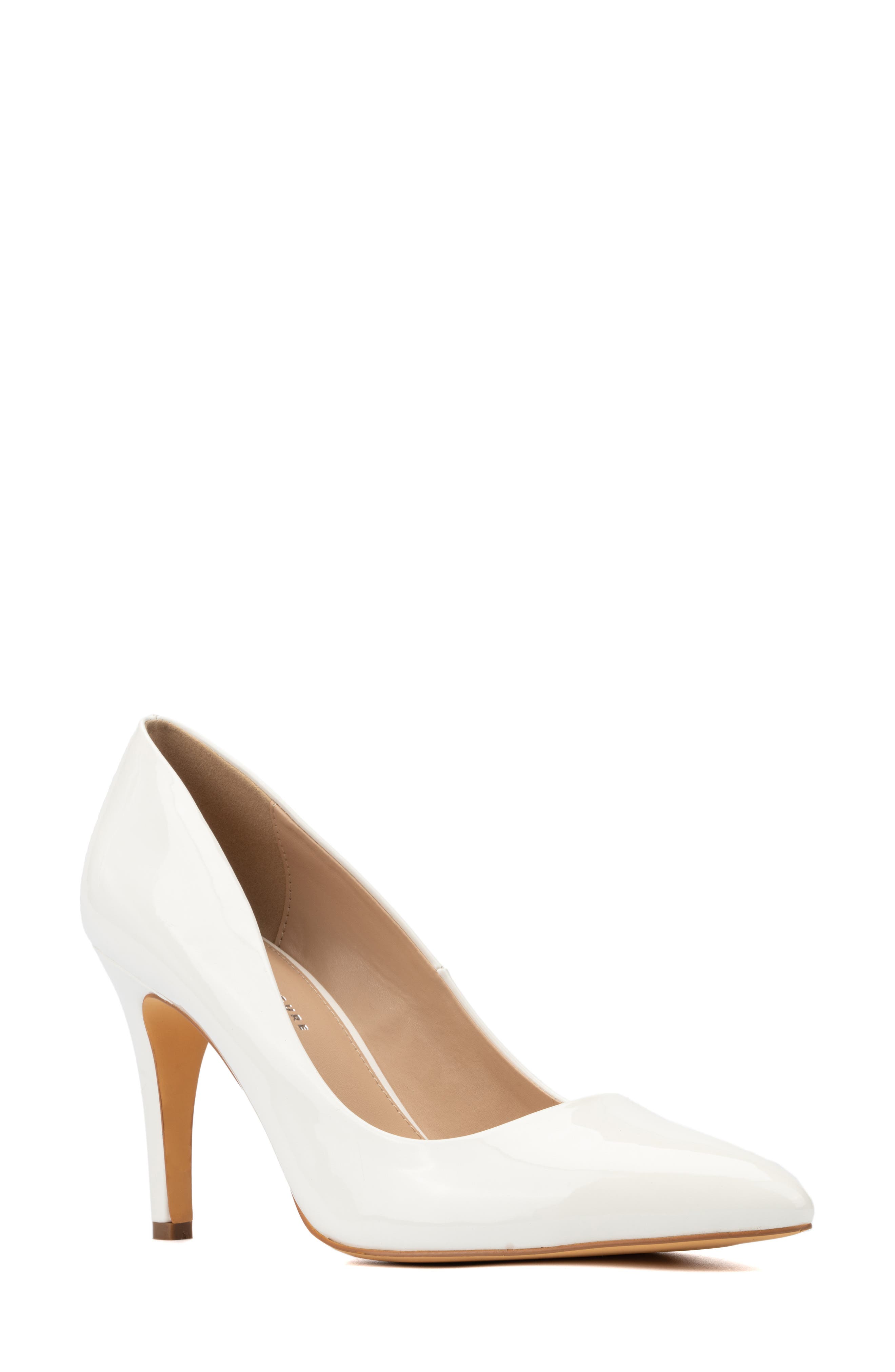 Mona Pump - Wide Width, Main, color, WHITE