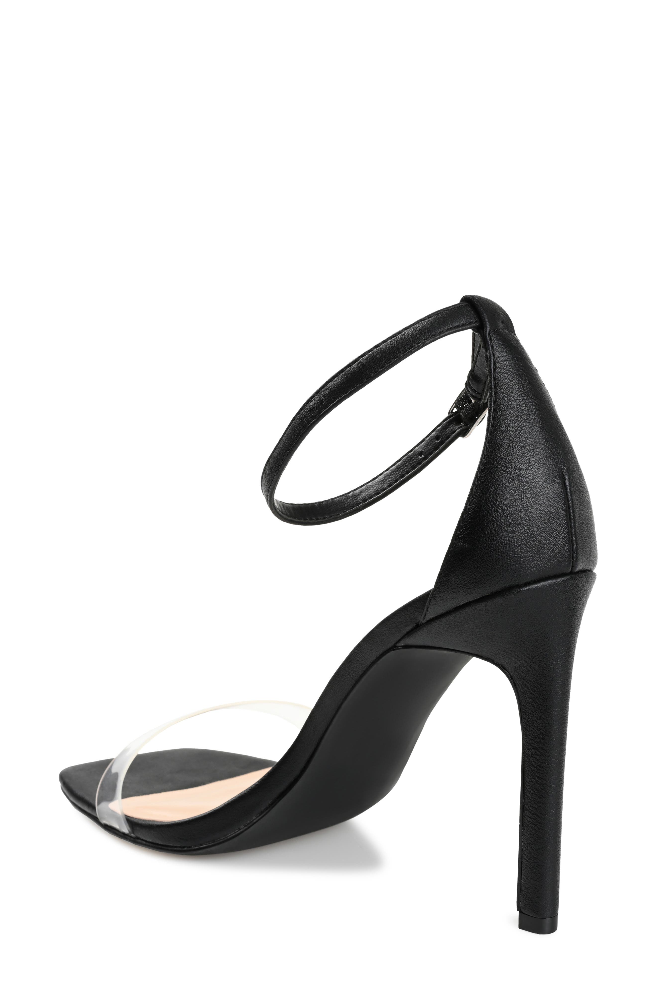 Journee Collection Lorelei Ankle Strap Stiletto Sandal, Alternate, color, Black