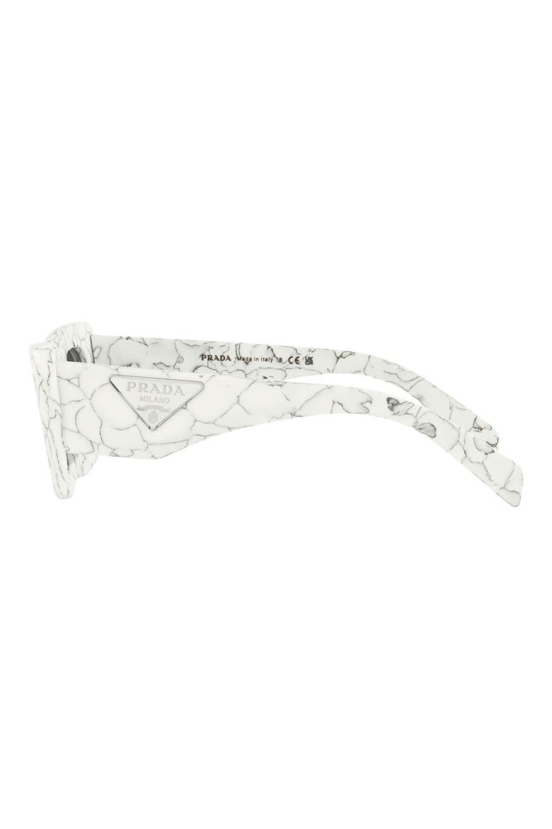 50mm Square Sunglasses, Alternate, color, MATTE WHITE