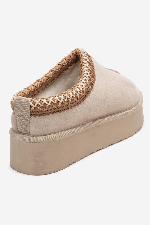 Forever & Always Shoes Avelia Leather Winter Slippers In Blue
