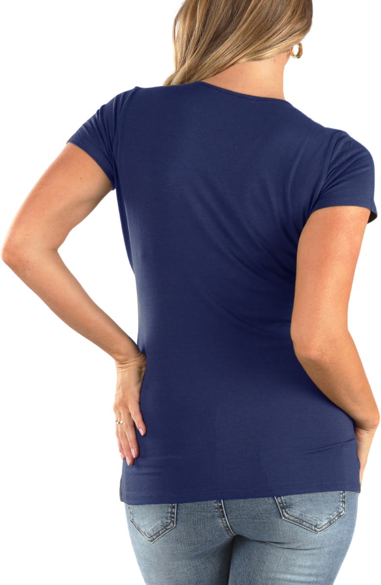 Angel Maternity Maternity/Nursing T-Shirt, Alternate, color, Navy