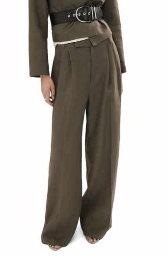 Straight Leg Linen Pants