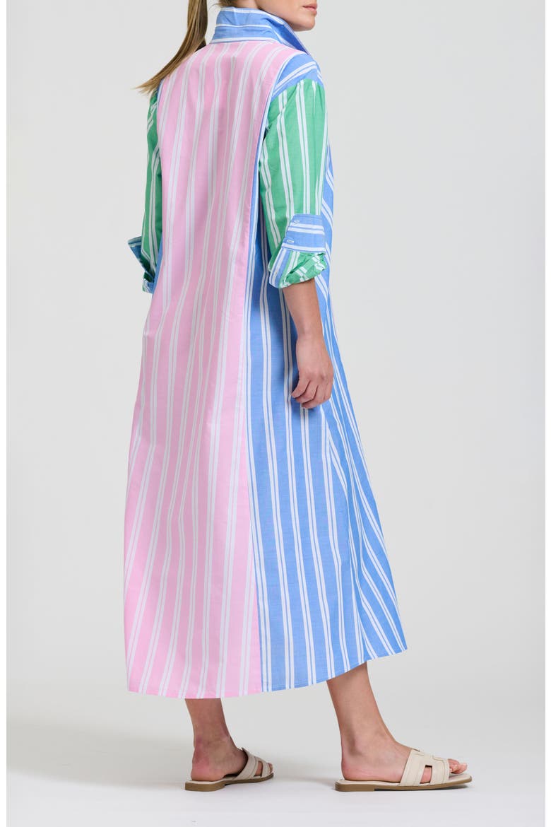 Bijou Cotton Shirtdress, Alternate, color, STRIPE COMBO