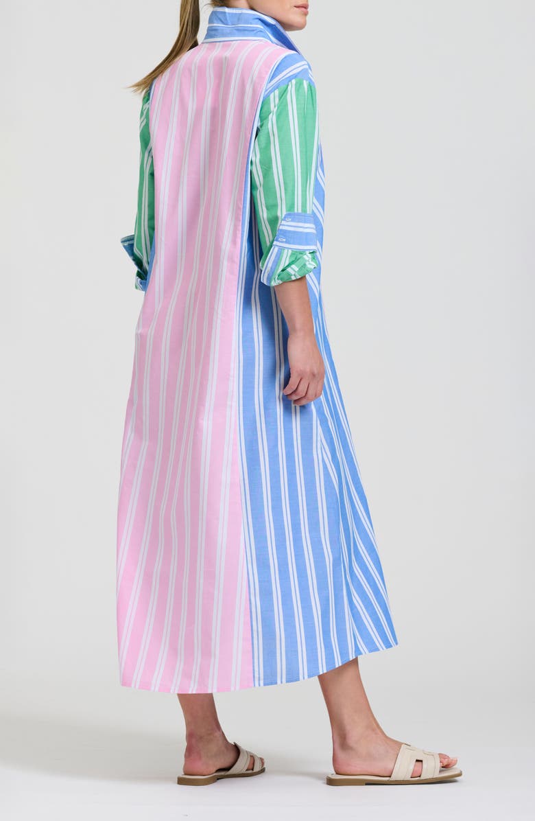 SHIRTY Bijou Cotton Shirtdress, Alternate, color, Stripe Combo