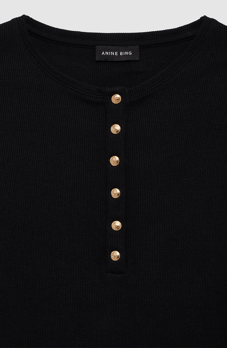 ANINE BING Alessia Tee, Alternate, color, Black