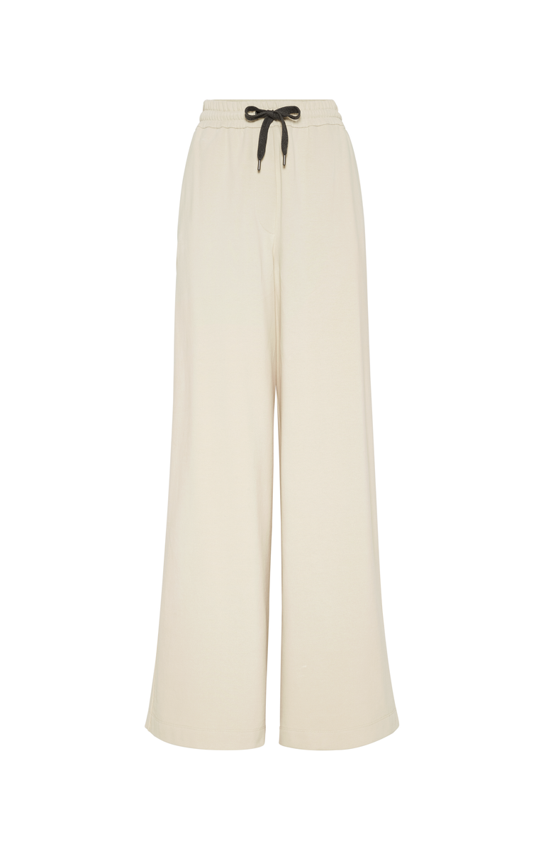 Brunello Cucinelli Smooth French terry trousers, Main, color, 