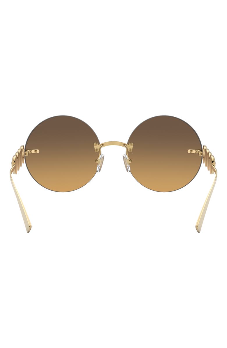 Versace 59mm Round Sunglasses, Alternate, color, Gold