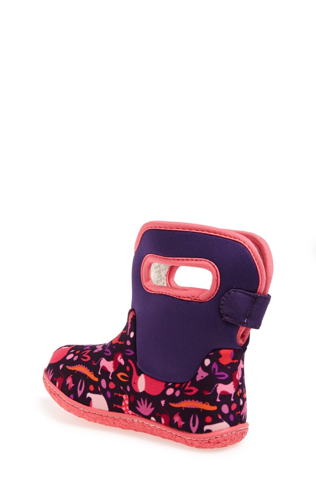 'Zoo' Waterproof Boot, Alternate, color, PINK MULTI