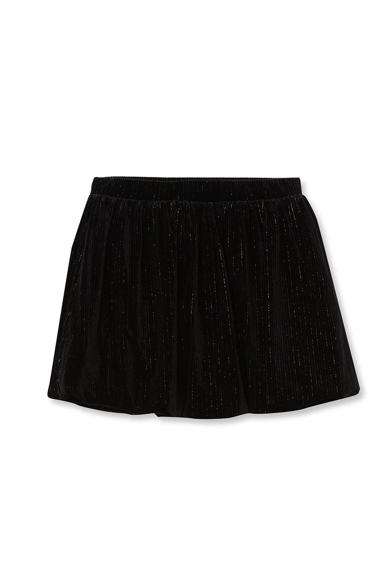 Girls Velour Bubble Skort, Main, color, Black