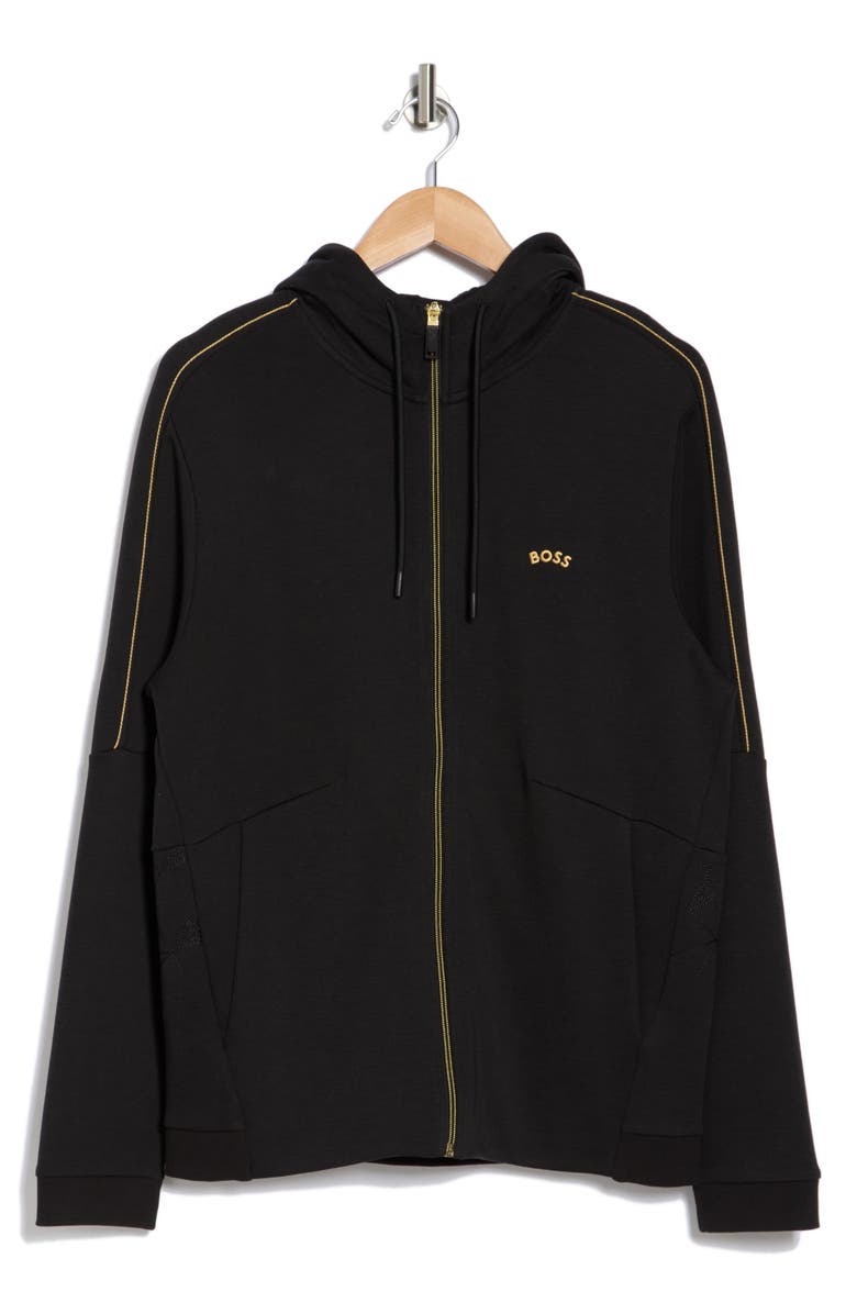 BOSS Saggy 2 Us Zip-Up Jacket, Alternate, color, Black