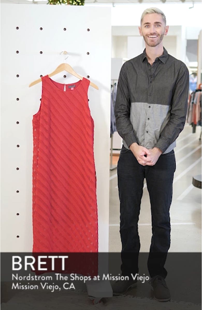 Diagonal Stripe Chiffon Maxi Dress, sales video thumbnail