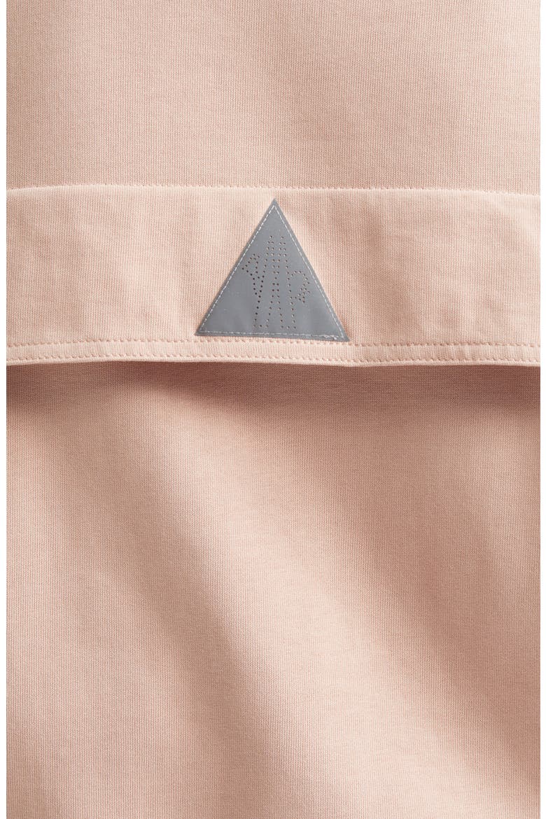 Reflective Logo Patch Polo, Alternate, color, MISTY ROSE