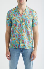 Boardies Barbecue Print Camp Shirt