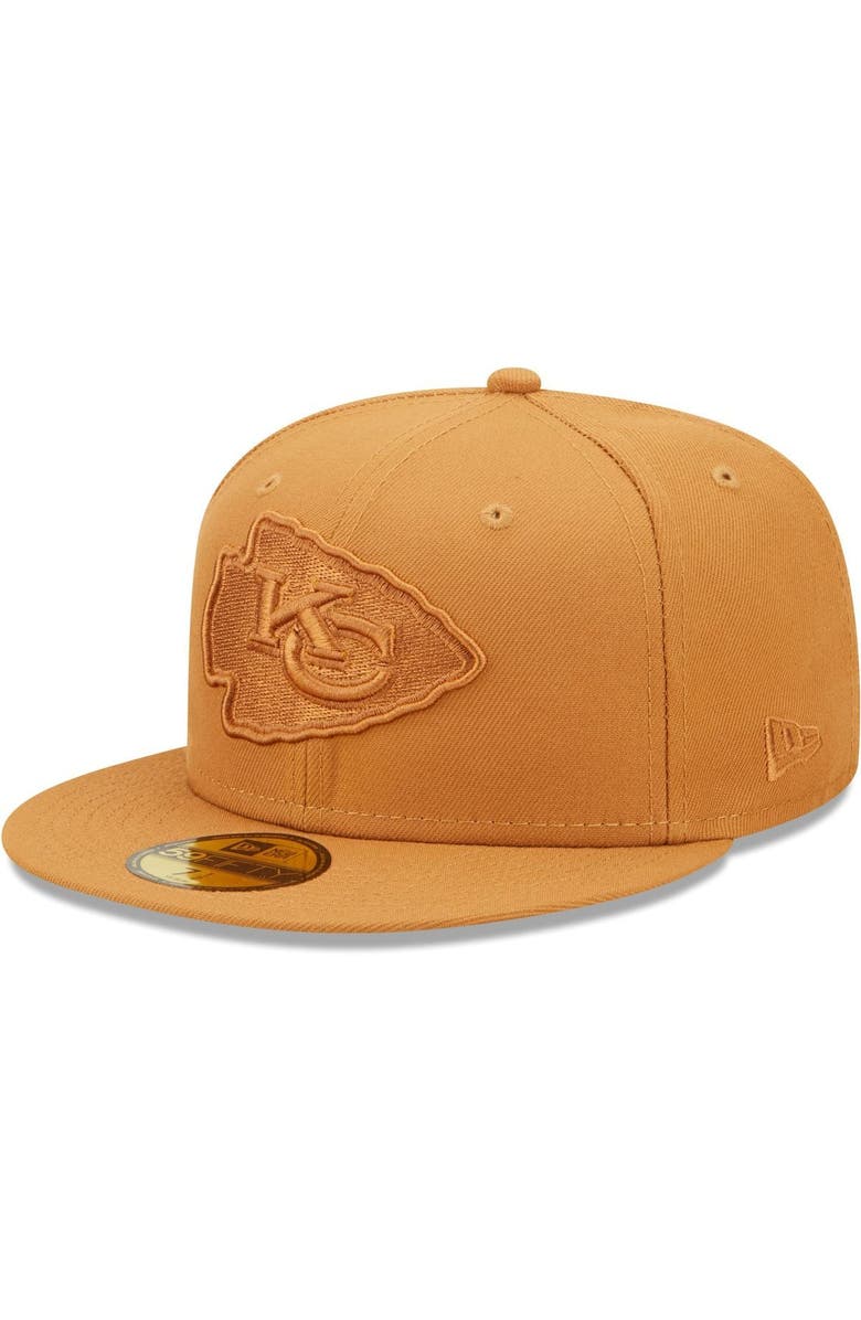 New Era Men's New Era Brown Kansas City Chiefs Team Color Pack 59FIFTY Fitted Hat, Main, color, 