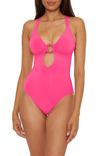Becca Marble Canyon Ring One-piece Swimsuit In Pink