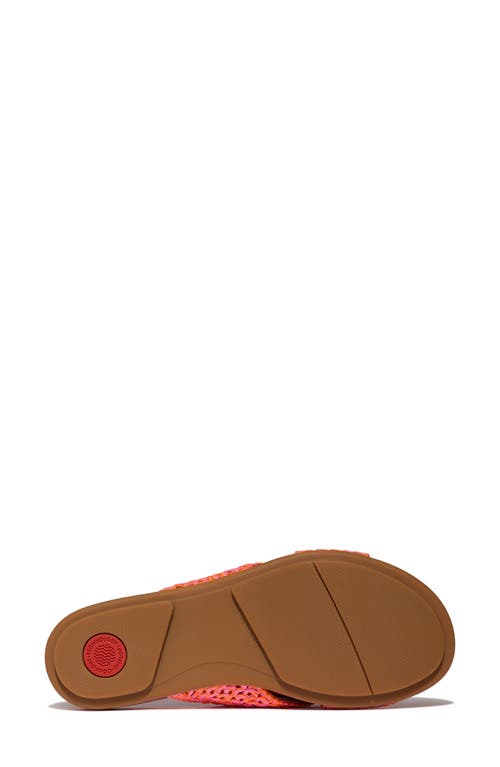 Fitflop Gracie Woven Slide Sandal In Orange