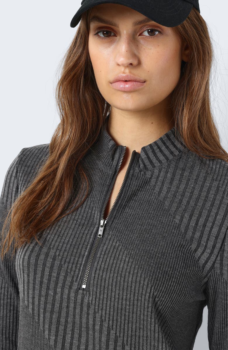 Noisy may Rib Mock Neck Pullover Sweater, Alternate, color, 