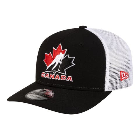 Men's New Era Black/White Hockey Canada 9SEVENTY Adjustable Hat