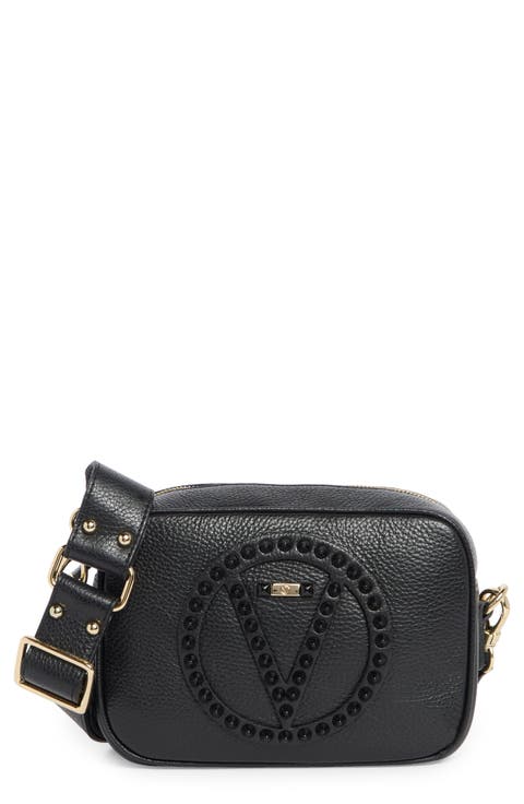 Mia Rock Stud Leather Crossbody Bag