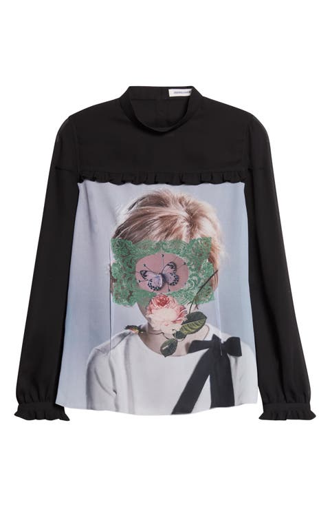 Ruffle Trim Top