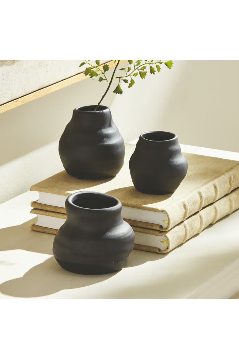 Tabitha Bud Vases Set of 3, Alternate, color, Black