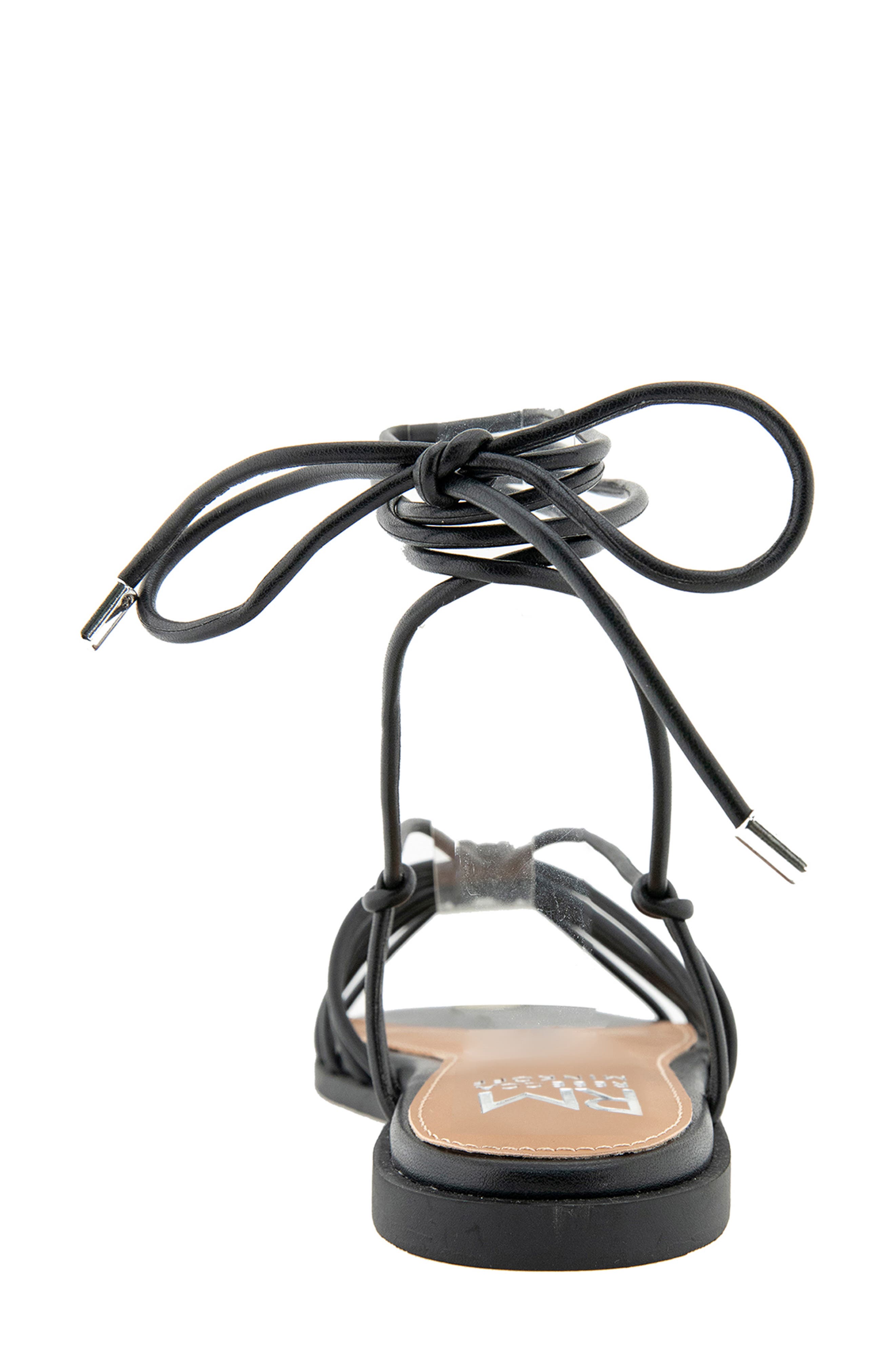 Rebecca Minkoff Caroline Ankle Wrap Sandal, Alternate, color, Black