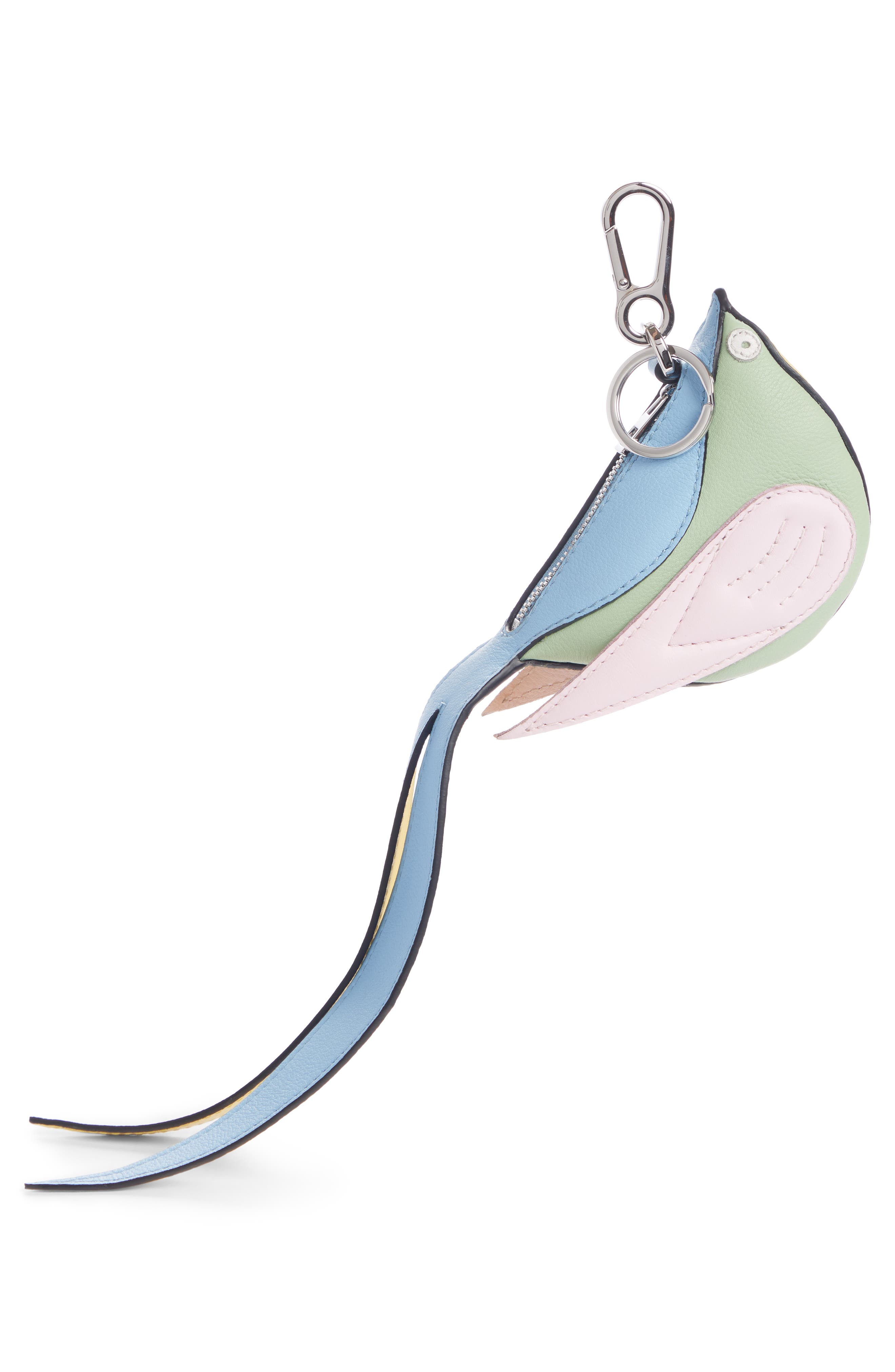 Loewe Leather Bird Bag Charm, Main, color, 