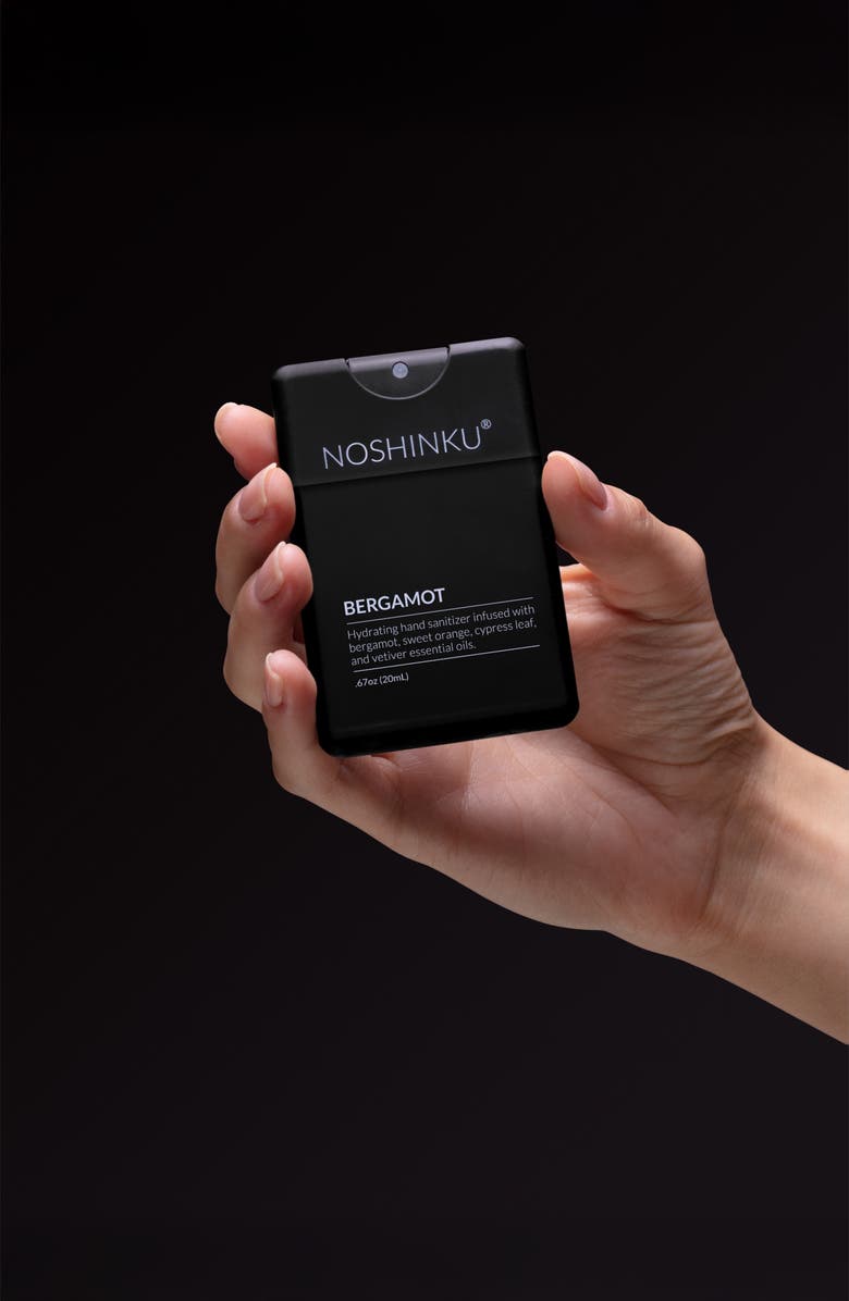 NOSHINKU Refillable Rejuvenating Travel Size Hand Sanitizer, Alternate, color, Bergamot