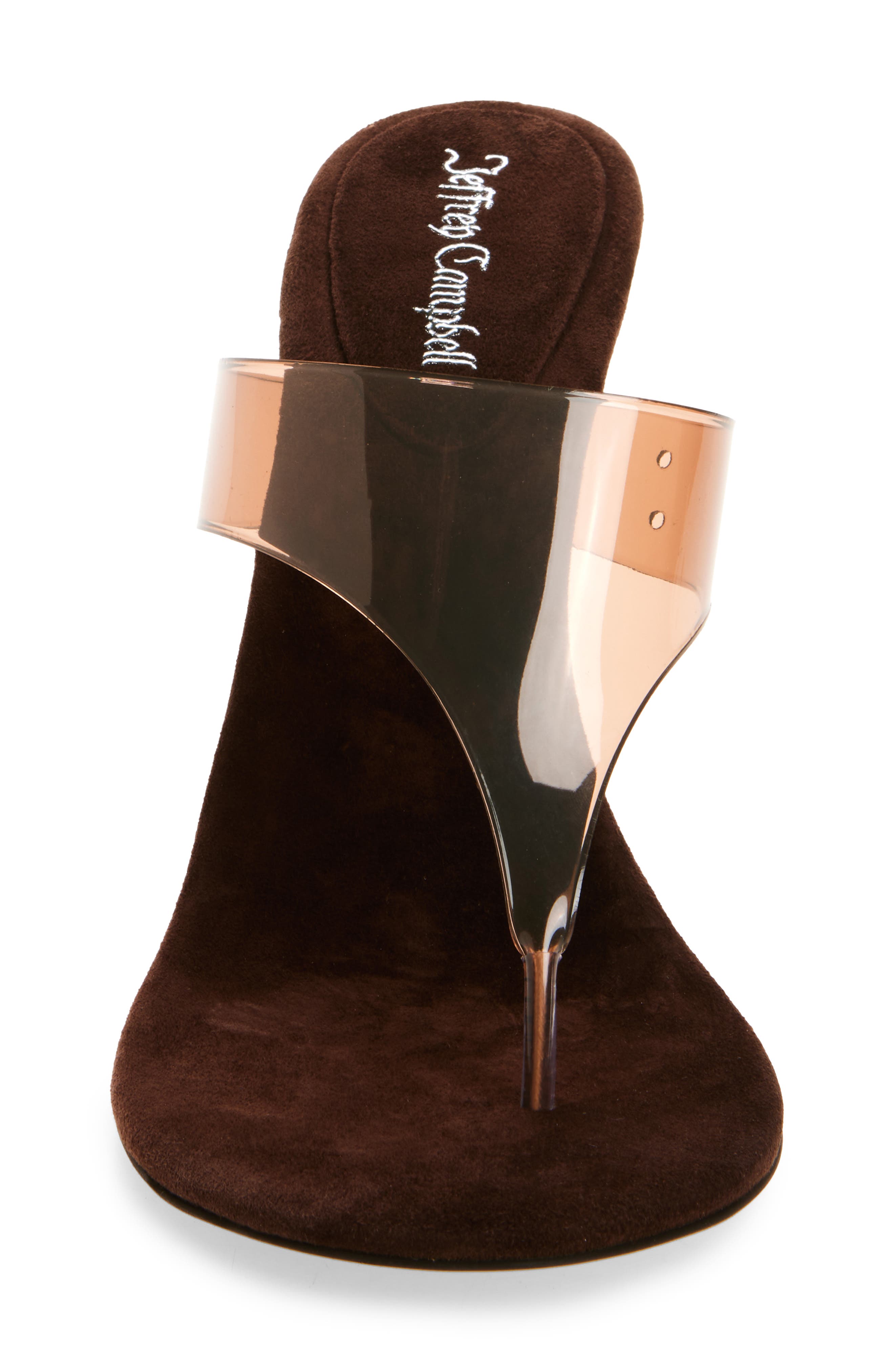 Jeffrey Campbell Persistent Wedge Slide Sandal, Alternate, color, Brown Suede Combo