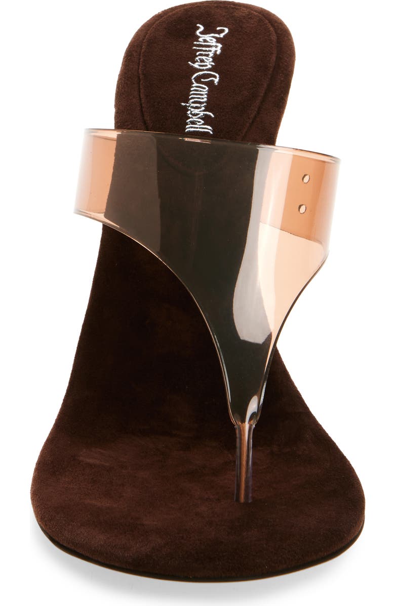 Jeffrey Campbell Persistent Wedge Slide Sandal, Alternate, color, Brown Suede Combo