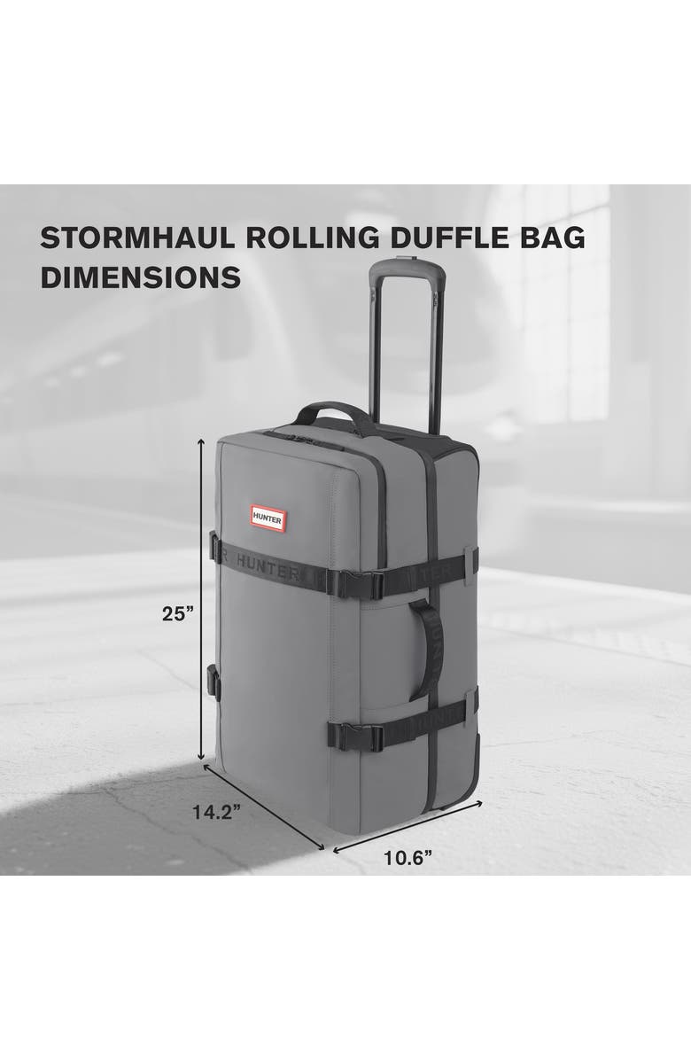 Hunter Stormhaul 25" Rolling Duffle Bag Luggage, Alternate, color, Gray