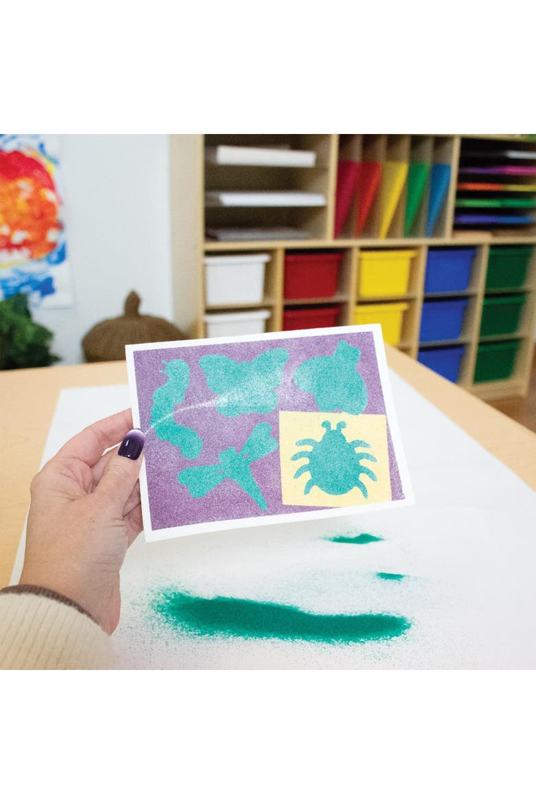 Sand Art Bugs Kit with Colored Sand & 30 Sticker Sheets, Alternate, color, Multicolor