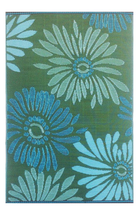 Daisy Aqua & Green