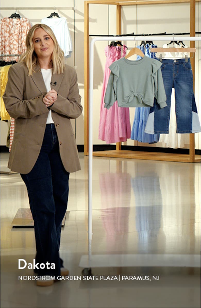 Kids' Long Sleeve French Terry Top & Jeans Set, sales video thumbnail