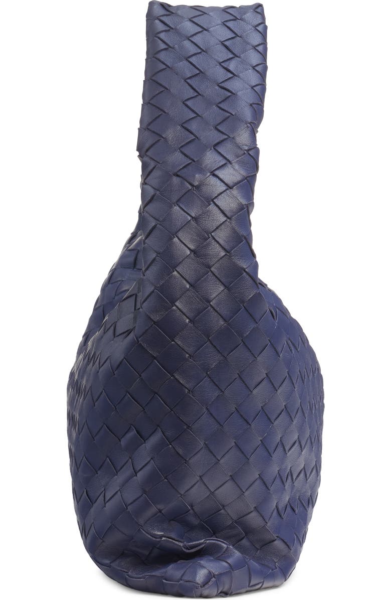 Bottega Veneta Small Hop Intrecciato Leather Hobo Bag, Alternate, color, 4527 Duke-M Brass