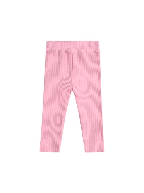 Huxbaby Pink Rib Leggings In Pink