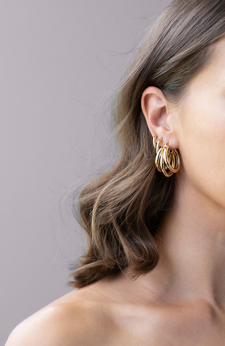 Electric Picks Nirvana Hoop Earrings, Alternate, color, 