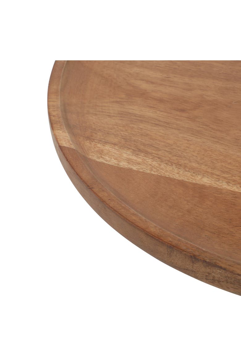 Gracious Dining Round Acacia Wood Charcuterie Tray, Alternate, color, Natural