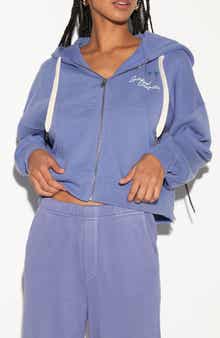 Spiritual Gangster Palm Roxbury Cotton Graphic Zip-Up Hoodie