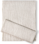Brunello Cucinelli Sparkling striped linen scarf