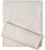 Brunello Cucinelli Sparkling striped linen scarf
