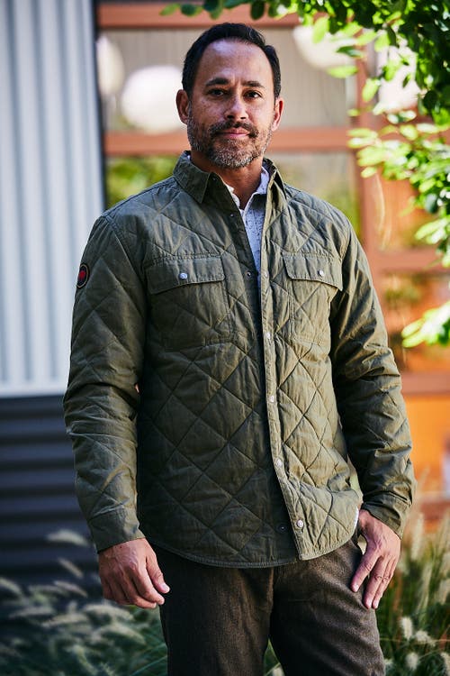 Mountain Khakis Highland Field Quilted Jacket In Forest Moss