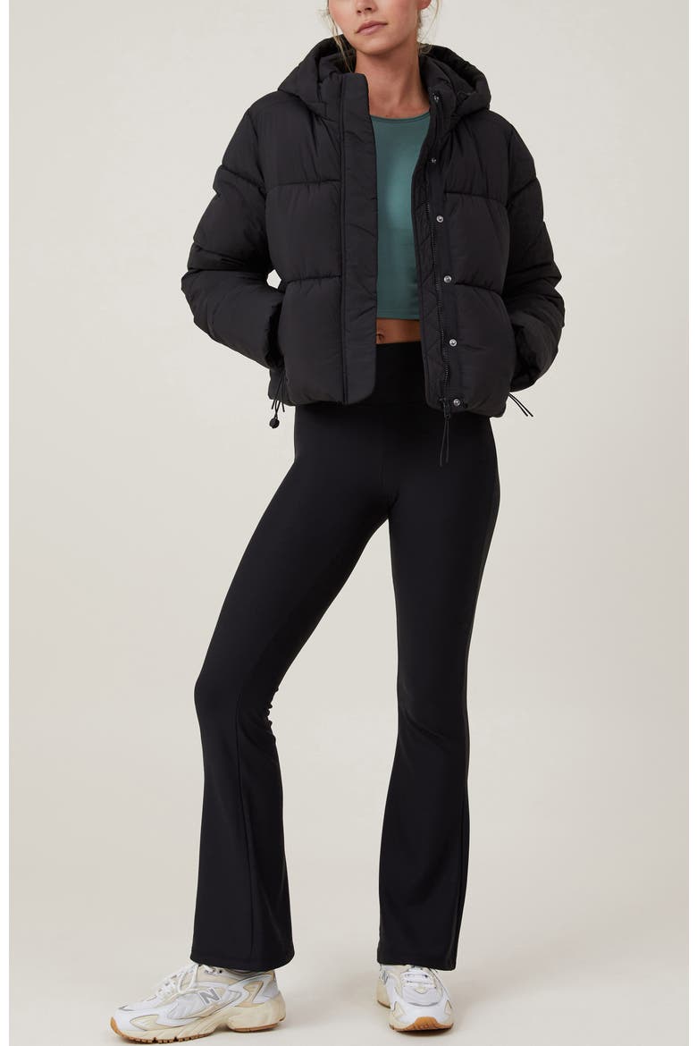 The Mother Puffer Jacket, Alternate, color, Black